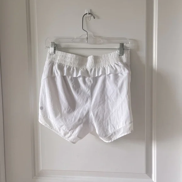 ATHLETA White Athletic Shorts, Adult Small - Picture 2 of 4